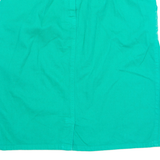 YARELL Womens Pencil Skirt Green Knee Length 90s Denim UK 16