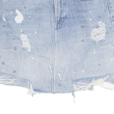 ZARA Womens Mini Skirt Blue Short Denim XS