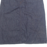 TOMMY HILFIGER Womens A-Line Skirt Blue Knee Length Denim M