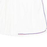 INTER SPORT STYLE Womens Pleated Skirt White Short S