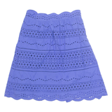 TOMMY HILFIGER Womens A-Line Skirt Blue Short UK 8