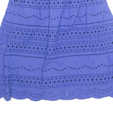 TOMMY HILFIGER Womens A-Line Skirt Blue Short UK 8