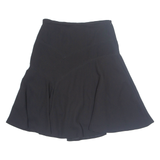 ZARA Womens Flare Skirt Black Knee Length UK 10