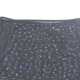 Sheer Stretch Dimonte Womens Mini Skirt Black Short M