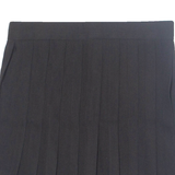 Womens Pleated Skirt Black Short S