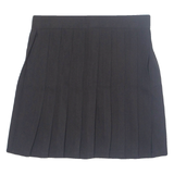 Womens Pleated Skirt Black Short S