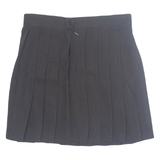 Womens Pleated Skirt Black Short S
