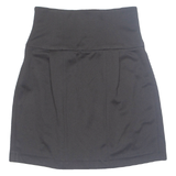 ZARA Womens A-Line Skirt Black Short XS