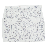 ZARA Womens Mini Skirt Green Short Crazy Pattern S