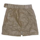 ZARA Womens Mini Skirt Brown Short S