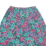 SOUTHERN LIGHTS Womens A-Line Skirt Green Midi 90s Floral L