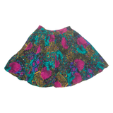 M.J.CARROLL Womens A-Line Skirt Blue Knee Length Floral M