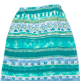 SOUTHERN LADY Womens A-Line Skirt Green Midi Geometric UK 12