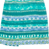 SOUTHERN LADY Womens A-Line Skirt Green Midi Geometric UK 12