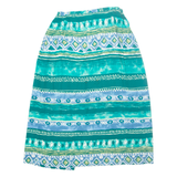 SOUTHERN LADY Womens A-Line Skirt Green Midi Geometric UK 12
