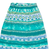 SOUTHERN LADY Womens A-Line Skirt Green Midi Geometric UK 12