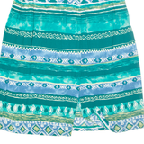 SOUTHERN LADY Womens A-Line Skirt Green Midi Geometric UK 12