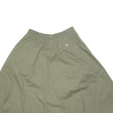 CLAUS Womens A-Line Skirt Green Midi UK 14