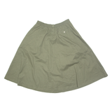 CLAUS Womens A-Line Skirt Green Midi UK 14