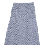 COMMA CASUAL IDENTITY Womens A-Line Skirt Blue Long Viscose Floral UK 12