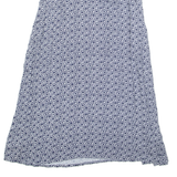 COMMA CASUAL IDENTITY Womens A-Line Skirt Blue Long Viscose Floral UK 12