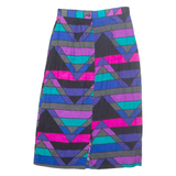 JONATHAN MARTIN Sophisticates Womens Pencil Skirt Blue Midi Geometric UK 10