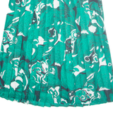 SCHNEEBERGER Womens Pleated Skirt Green Midi Crazy Pattern M