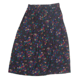ROBBI-I Womens A-Line Skirt Black Midi Spotted M