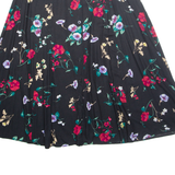 CHELSEA WAREHOUSE Womens A-Line Skirt Black Long Floral L