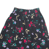 CHELSEA WAREHOUSE Womens A-Line Skirt Black Long Floral L