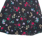 CHELSEA WAREHOUSE Womens A-Line Skirt Black Long Floral L