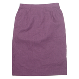 NIKKI Womens Straight Skirt Purple Midi M
