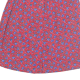 BRYN CONNELLY Womens A-Line Skirt Red Midi Corduroy Floral UK 10