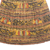 LESLIE FAY Womens Pleated Skirt Brown Midi M