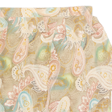 DONCASTER Womens Wrap Skirt Beige Knee Length Silk Paisley S