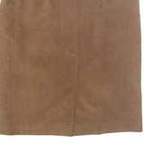MARINA RINALDI Womens Pencil Skirt Brown Midi Corduroy L