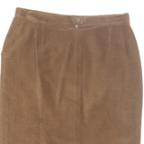MARINA RINALDI Womens Pencil Skirt Brown Midi Corduroy L