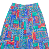 SPECIAL EFFECTS Womens A-Line Skirt Blue Midi Floral M