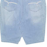 NAVIGARE Womens Pencil Skirt Blue Knee Length Denim L