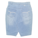 NAVIGARE Womens Pencil Skirt Blue Knee Length Denim L