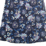 SAG HARBOUR Womens A-Line Skirt Blue Midi L