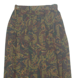 HIRSCH COLLECTION Womens Pleated Skirt Green Midi Paisley S