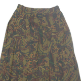 HIRSCH COLLECTION Womens Pleated Skirt Green Midi Paisley S