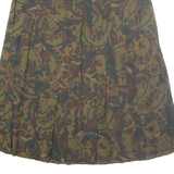 HIRSCH COLLECTION Womens Pleated Skirt Green Midi Paisley S