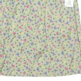 LADIES STAG Womens Straight Skirt Green Knee Length Floral UK 14