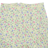 LADIES STAG Womens Straight Skirt Green Knee Length Floral UK 14
