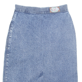DALGIC JEANS Womens Pencil Skirt Blue Midi Denim M