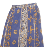 Womens Straight Skirt Blue Midi Geometric M