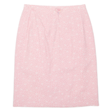 Womens Straight Skirt Pink Midi Floral M