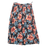 NEW LOOK Womens A-Line Skirt Black Midi Viscose Floral UK 8